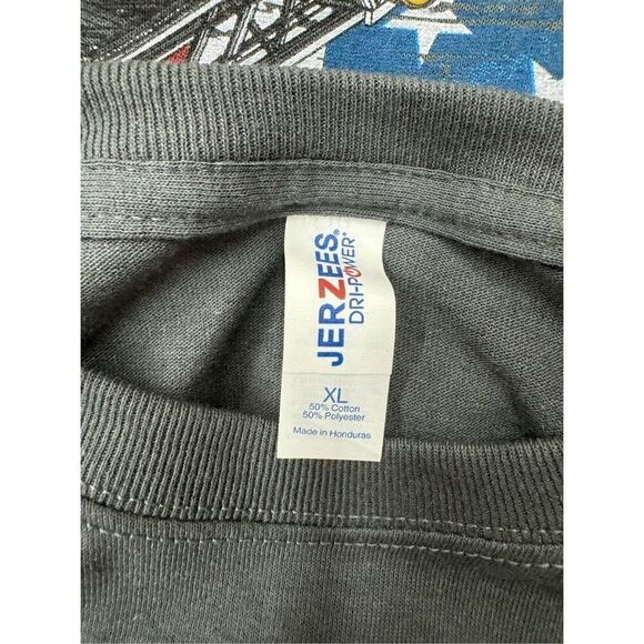 E-One Ladder Fire Truck Mens Grey Short Sleeve Tee Size X-Large - Picture 5 of 7